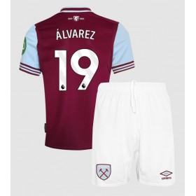 Dětské fotbalový komplet West Ham United Edson Alvarez #19 Domácí košile 2024-25 Krátkým Rukávem